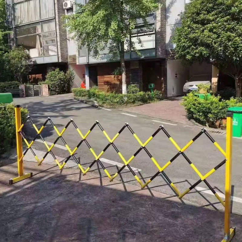 伸縮フェンスガラス鋼管式伸縮ガードレール電力施工隔離防護柵移動折り畳み式絶縁