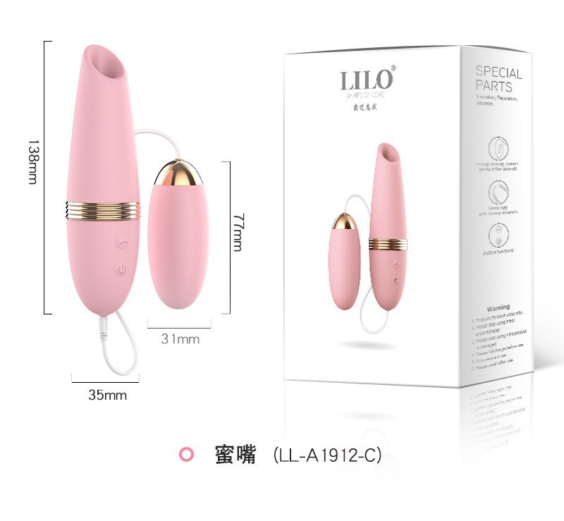 Trứng Rung 3 Đầu Lilo Lưỡi Liếm Rung Mạnh