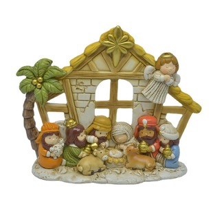 Find Factory Manger Group Resin Factory Customized Source Design European Christmas Holy Family Ornaments Decoration Wholesale