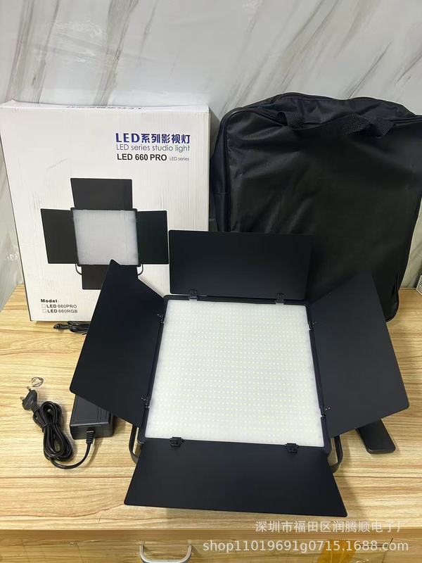 LED600 カメラライト会議室ライブビデオ撮影ライト LED800 ポータブル屋外撮影ライト LED 補助光|undefined