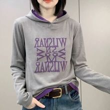 卫衣女冬季新款双面绒时尚连帽长袖小衫显瘦百搭休闲保暖上衣