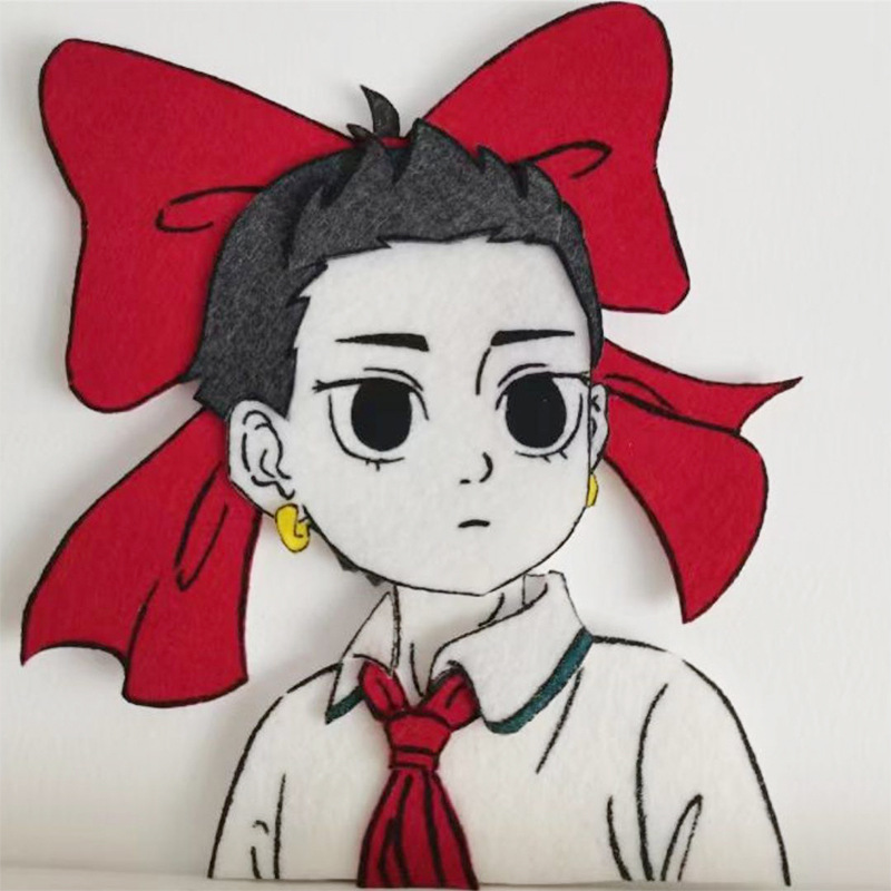 나비넥타이를 착용한 Nezha; 다른 스타일에 대해서는 고객 서비스에 문의하세요.