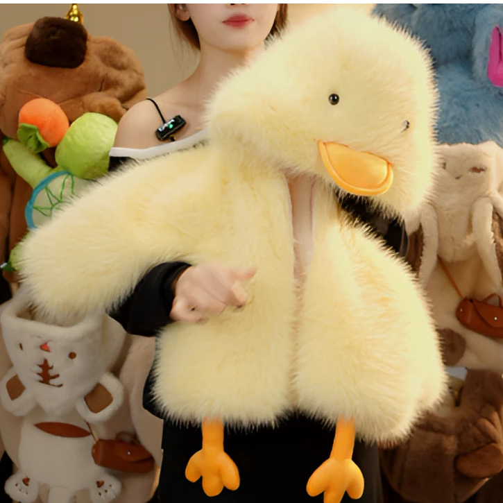 Children's Winter Furry Sweater Fleece-lined Thickened