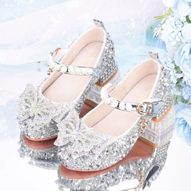 童皮鞋;童凉鞋;水晶/水钻鞋