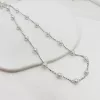6mm pearl spaced 2cm white k color