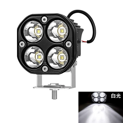 High-Brightness Four-Leaf Clover Led Electric Vehicle Spotlight 3inch Square Off-Road Vehicle Waterproof Modified Headlight Motorcycle Headlight (İşçi projektorları) - white-light