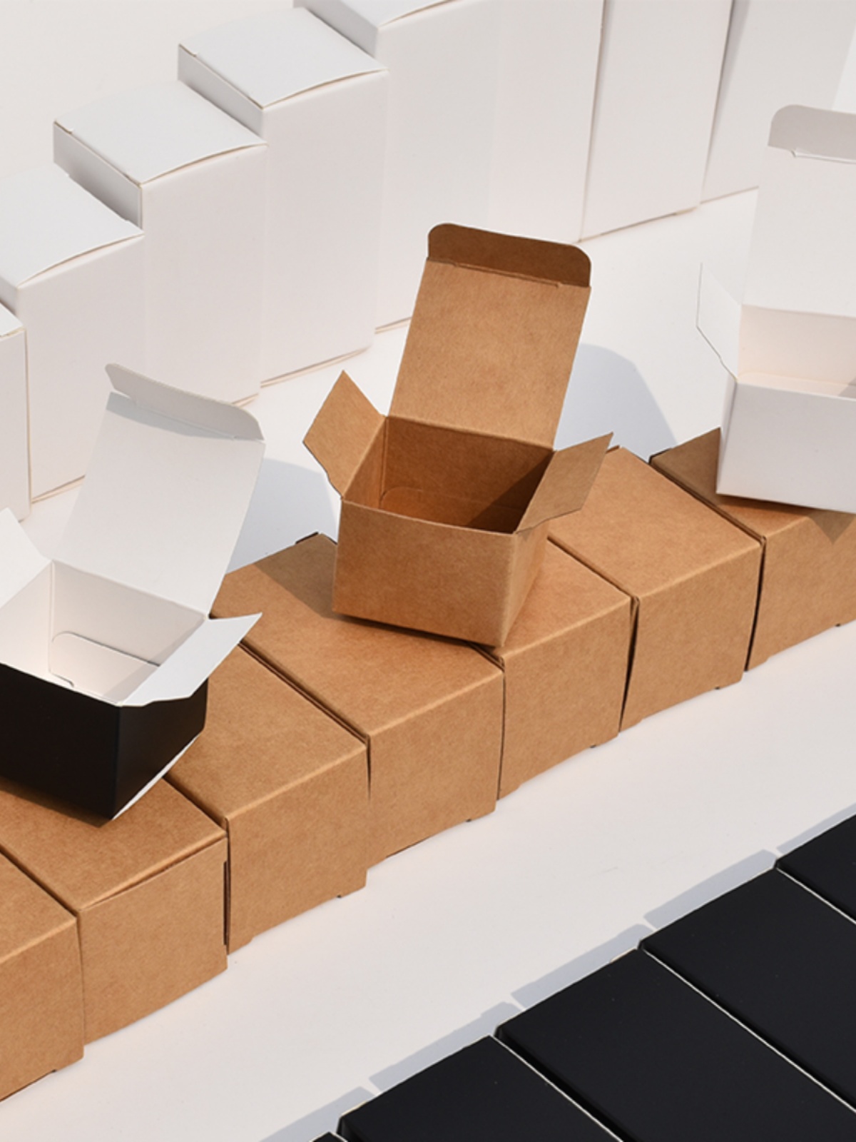 现货白盒 现货白色 白卡现货 通用中性空白小白盒 白卡小纸盒