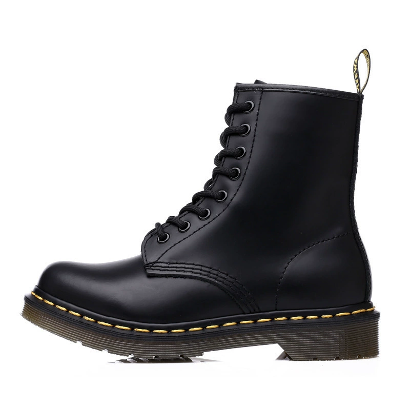 Martens, high leather fleece trend boots for leisure for beloved, shoes, autumn, plus size