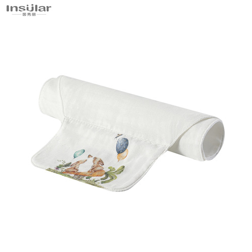 Cotton children's sweat-absorbent towel for kindergarten boys and girls large pad sling and sweat-absorbent towel baby sweat-absorbent towel with name writing