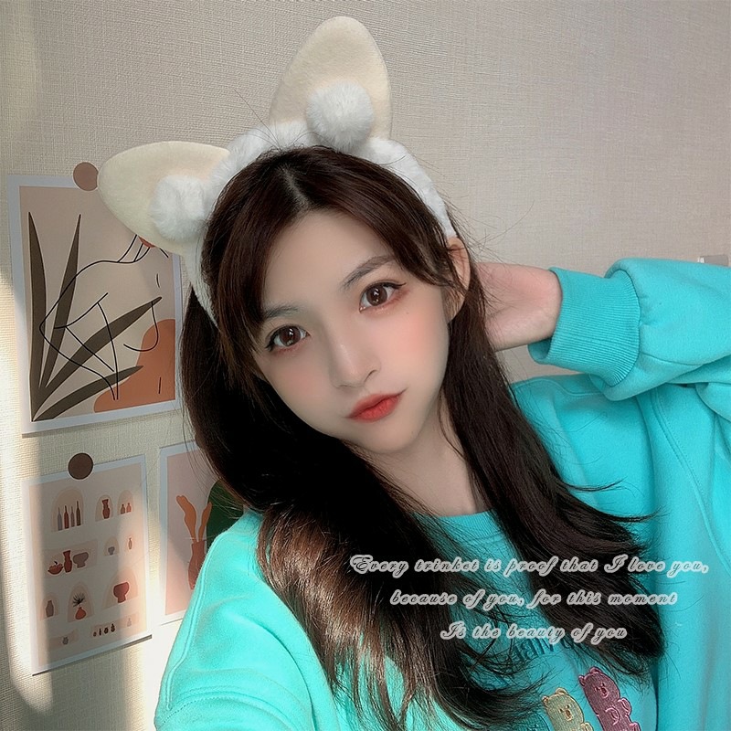 plush cat ears headband