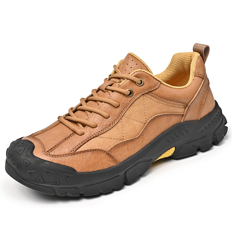 Zapatos transfronterizos de gran tamaño para hombres al aire libre 2024 otoño e invierno nuevos zapatos deportivos casuales Baotou suela gruesa zapatos de senderismo antideslizantes transpirables