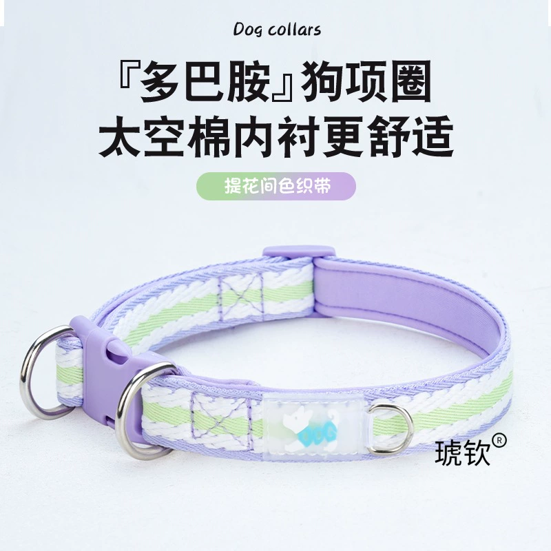 Ошейник для домашних животных, ошейник для собак, ошейник для шеи, веревка для прогулок щенков больших, средних и маленьких собак, ошейник-цепочка с тяговой веревкой, гравировка против потери
