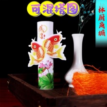3D立体盘饰纸明档招牌菜卷筒纸书法垫纸酒店意境菜摆盘艺术花边纸
