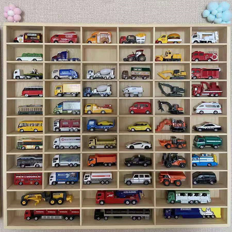 Car display rack garage home car toy storage rack solid wood wholesale matchbox hot wheels commercial