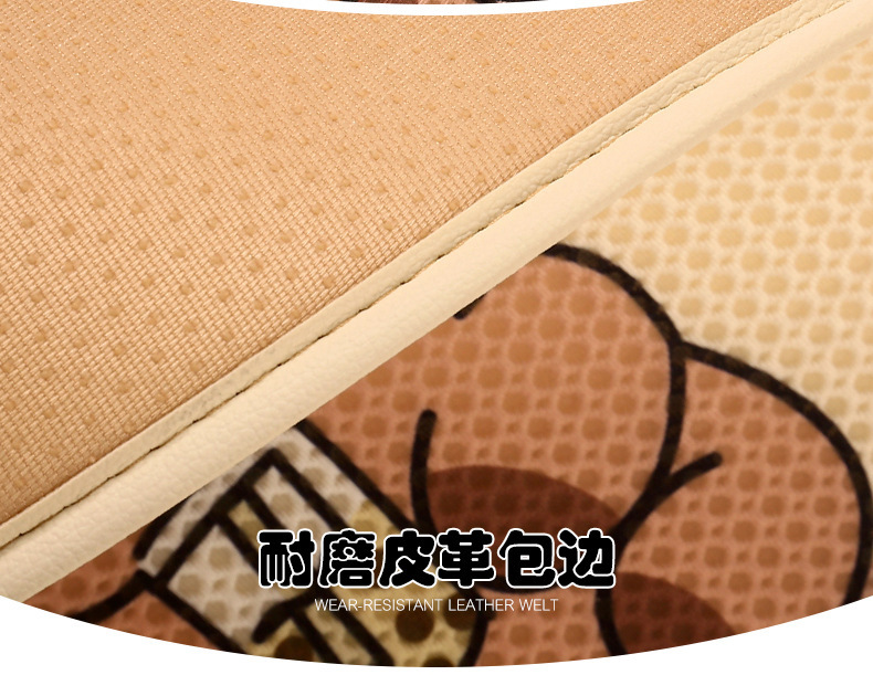 Kapibala Car Seat Cushion, Universal for All Seasons, Cute Half-Pack Seat Cushion Cover, Women's Rear Seat Cover, Single-Piece Seat Cover