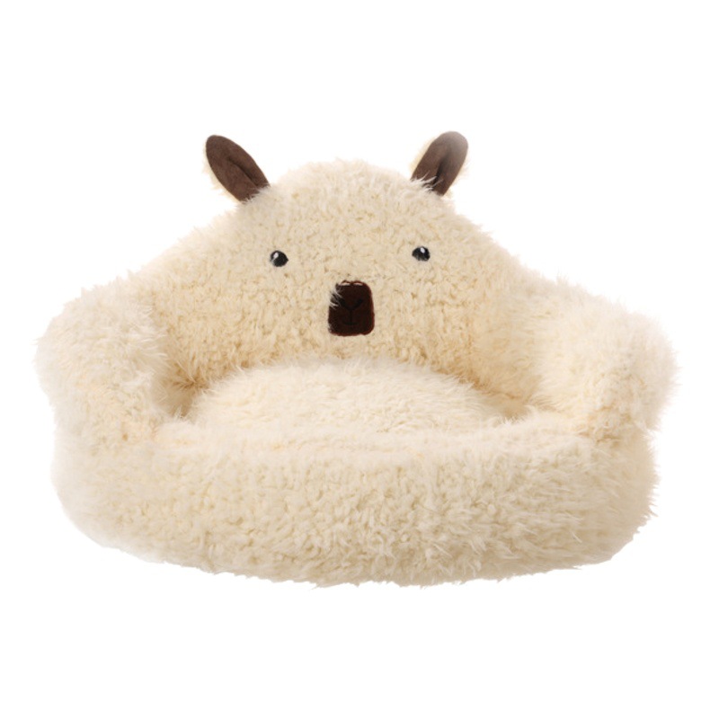 Nueva alpaca gato nido invierno cálido perrera sueño profundo gato nido mascotas suministros gato sofá al por mayor transfronteriza