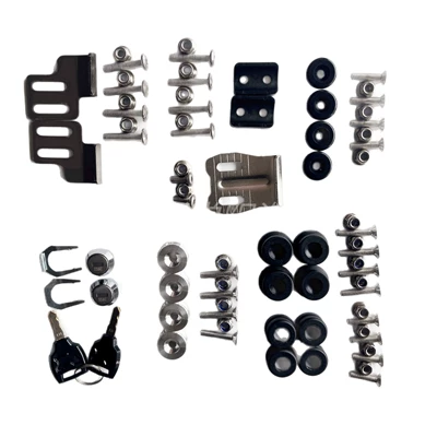 Motorcycle trunk: tail box buckle