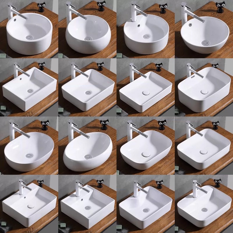 Lavabo sobre encimera del hotel lavabo de ingeniería lavabo de cerámica transfronterizo lavabo individual lavabo de arte lavabo lavabo comercio exterior