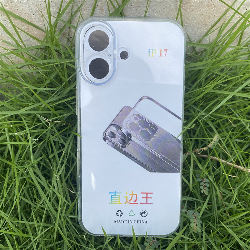 IP Apple 16/16PLUS/17 PRO MAX/16Eに適した四隅落下防止スペースシェルストレートエッジキング携帯電話ケース