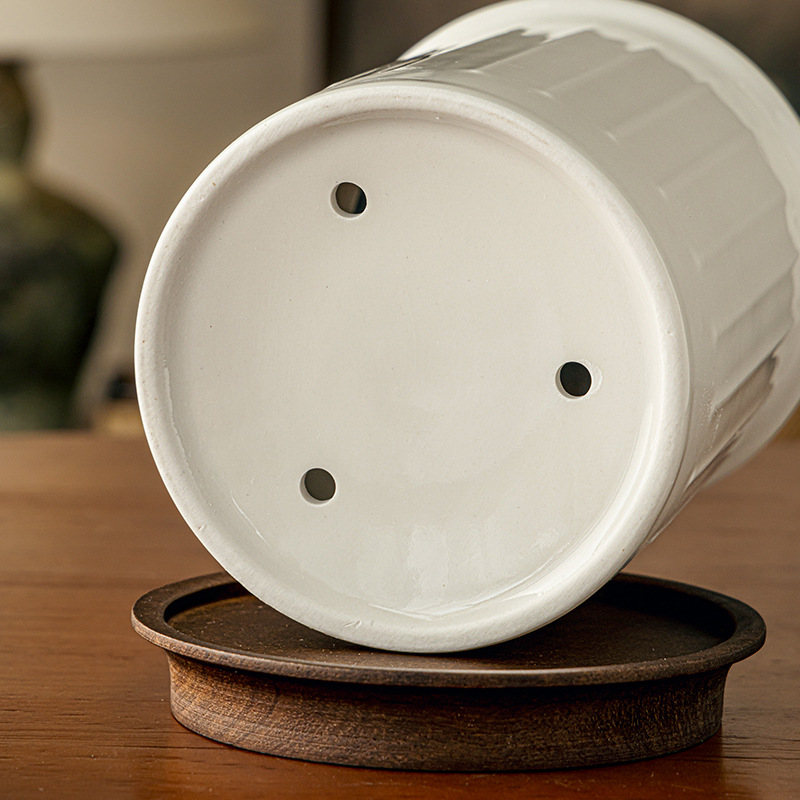 Almacenamiento simple relieve recipiente de almacenamiento de palillos de cocina caja de almacenamiento de palillos de cerámica drenado exportación transfronteriza