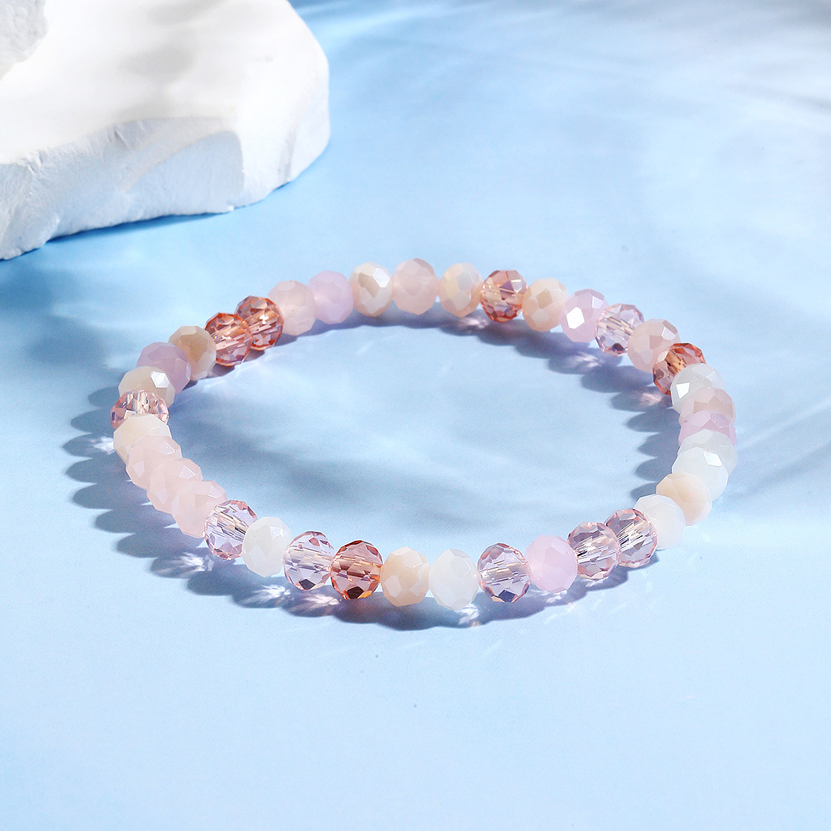 hot selling bracelets are versatile and high end Bohemian elastic line summer crystal bracelet set_voghion.com