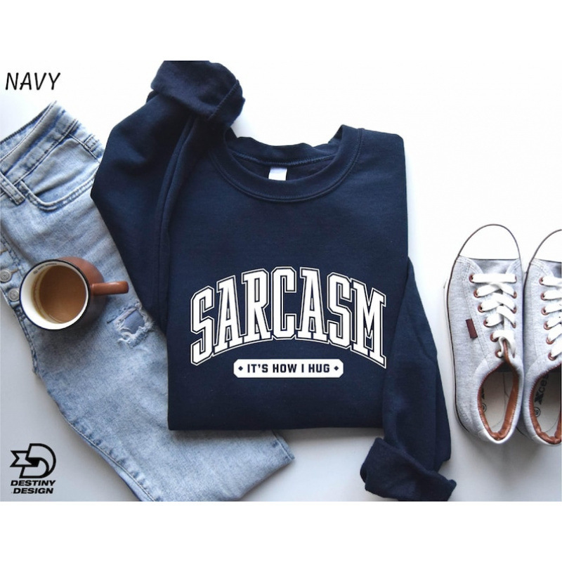【Cross-Border European Size】Sarcastic Sweatshirt, This Is My Way of Hugging Sweater, Fun and Amusing