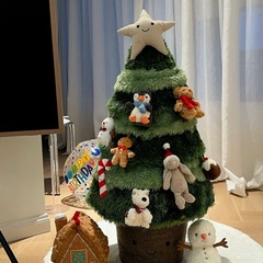 新商品の楽しいクリスマスツリーの公仔クリスマスツリーのぬいぐるみのぬいぐるみのぬいぐるみの飾りは枕を抱いて国境を越えて代行します。