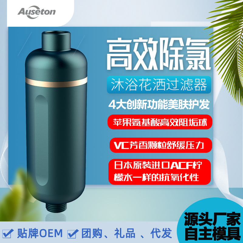 Household scale and chlorine removal aromatherapy soft water beauty shower shower front filter bath water purifier water filter