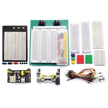 400孔面包板线MB-102 SYB-500电路板洞洞板实验板焊接实验套件PCB