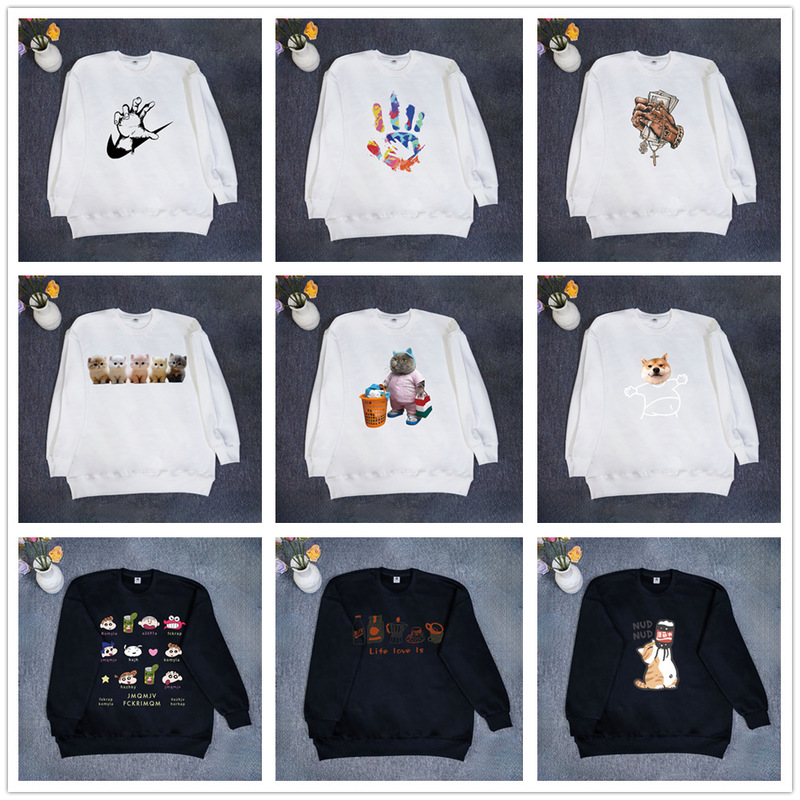 2025 New Sweatshirt Men's Spring & Fall Round Neck Youth Sports Trendy Brand Loose Casual Men's Tops Bottoming Shirt