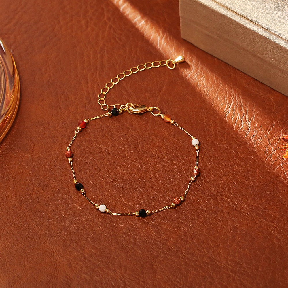 컬러 천연석 팔찌