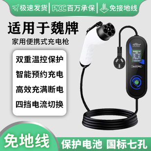 Wei Brand Lanshan Pht-Phev Car Charging Gun Mocha Latte Macchiato Household New Energy Vehicle Portable