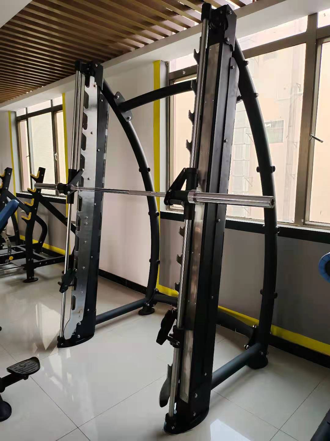 商用史密斯机杠铃深蹲卧推龙门架综合力量训练器械7度史密斯机-阿里巴巴