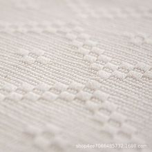 涤棉混纺色织面料沙发垫地毯地垫布纯棉透气厂家批发生产来样设计