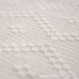 涤棉混纺色织面料沙发垫地毯地垫布纯棉透气厂家批发生产来样设计