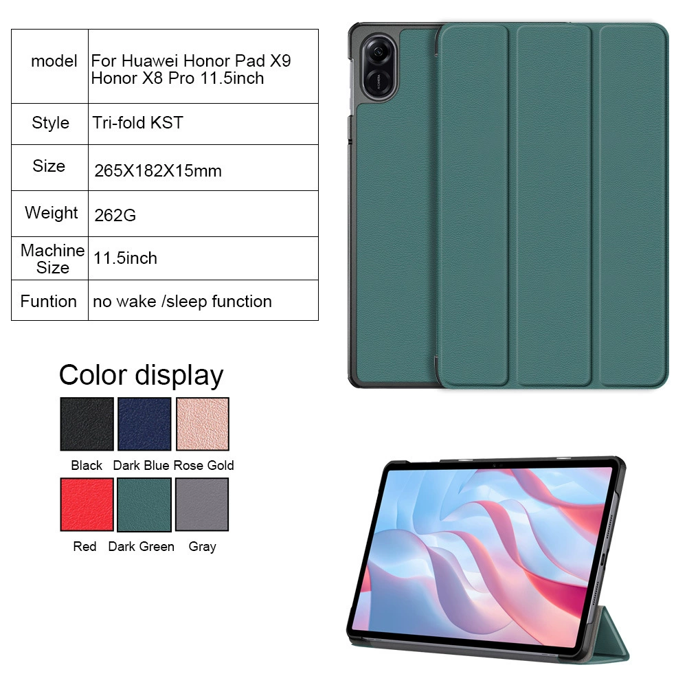 Подходит для Huawei Honor Pad X9 Honor X8 Pro 11.5-дюймовый чехол с тройным складыванием Castle