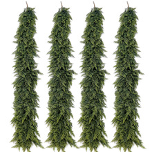 亚马逊仿真加密柏叶藤条  人造假绿植手感软胶万圣节家具户外装饰