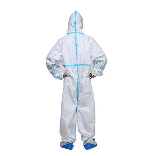 Disposable breathable film strips protective clothing, non-woven fabric, hooded and feet, industrial paint, waterproof and breathable