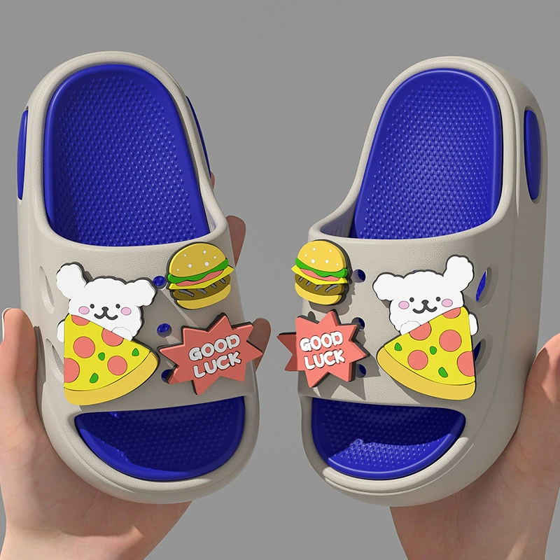 Cartoon cute children's slide, summer non-slip slippers for men and women, soft sole