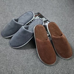 Five-star hotel disposable slippers wholesale hotel B&B beauty salon coral velvet slippers thick-soled non-slip slippers