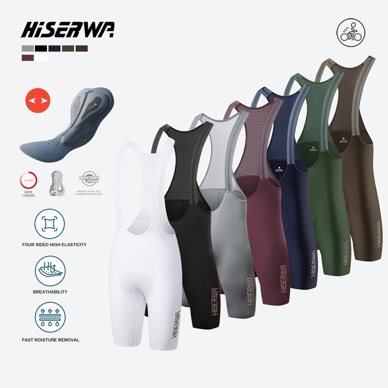 Hiserwa Arbitrary Cut Men's Double Arrow Bicycle Strap Cycling Shorts Road Bike Cycling Pants