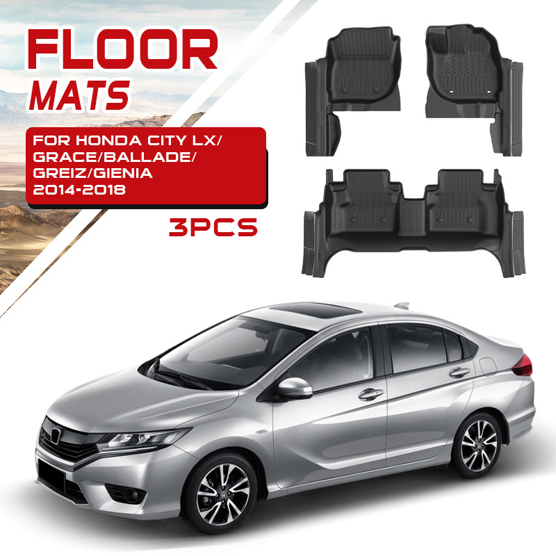 TXR Adecuado para alfombrillas para automóviles Fengfan Honda City Tpe Floor Mats alfombrillas para automóviles Mat