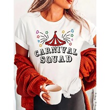 H 35318 Printed Round Neck Y2K T-Shirt ӡ��Բ��T�� ����