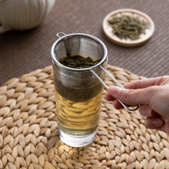 ステンレスフィルター茶漏れ家庭用茶片耳フィルター茶具部品吊り下げ可能なフィルターコーヒーフィルター