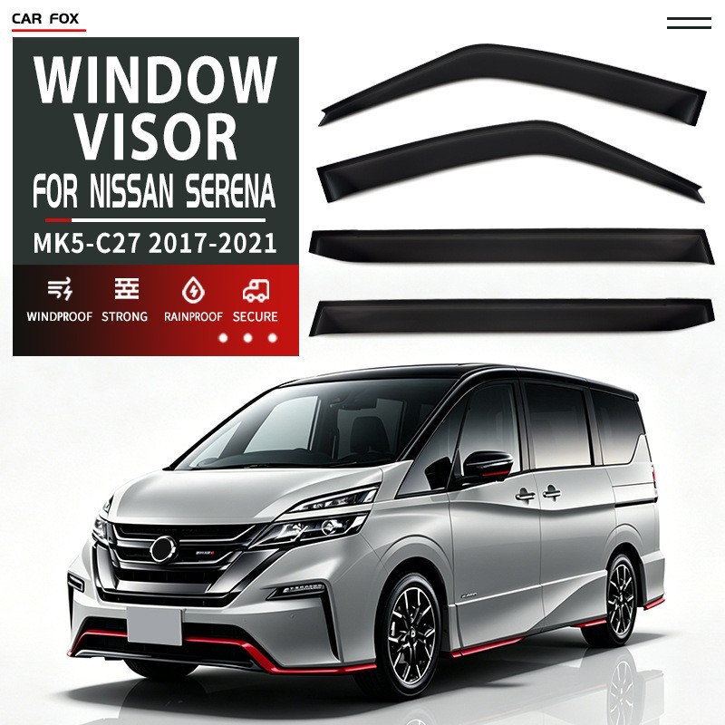 Suitable for Nissan Serena C27 C28 Window Visor Serena Rain Shield