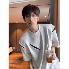 アメリカの解体は肩のtシャツの大衆のデザイン感をつなぎ合わせます。