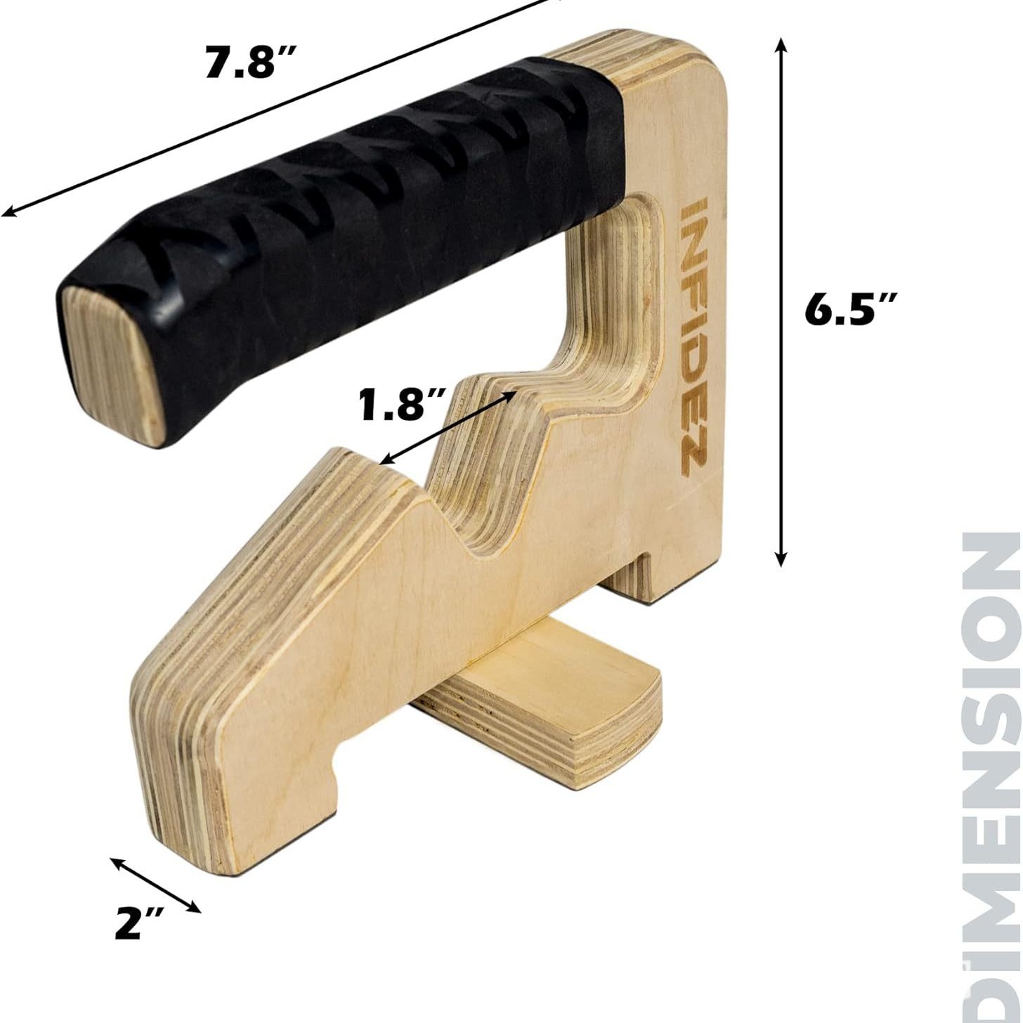 Soporte de madera tres en uno Soporte de manija de flexiones Soporte de dominadas Palanca de madera maciza para deportes al aire libre Equipo de fitness