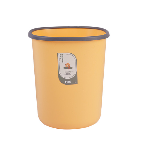 Trash can CEO/Xiyiou wholesale manufacturer direct sales household large kitchen and living room trash can with pressure ring