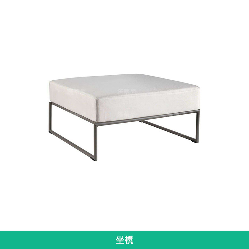 Sofá de ratán para exteriores, para villa, patio, balcón, sala de estar, hotel, muebles de ratán de diseño moderno y sencillo para exteriores