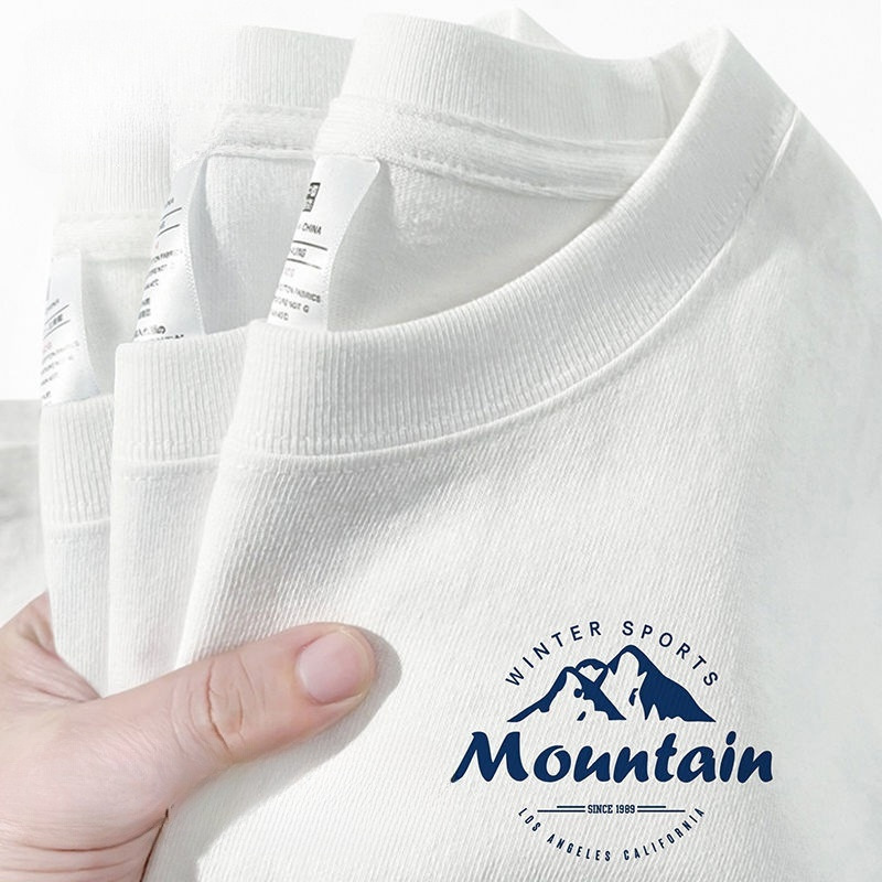 [strict selection] 210G cotton t-shirt jacket ins loose t-shirt cotton heavy trend summer men's wholesale